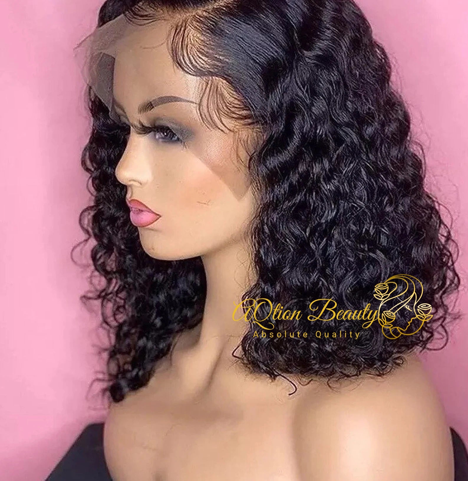 Cheta-(MIRROR LACE) Invisible Knots Lace Wig -Wet & Wavy- 2in1 Straight to Curly Human Hair