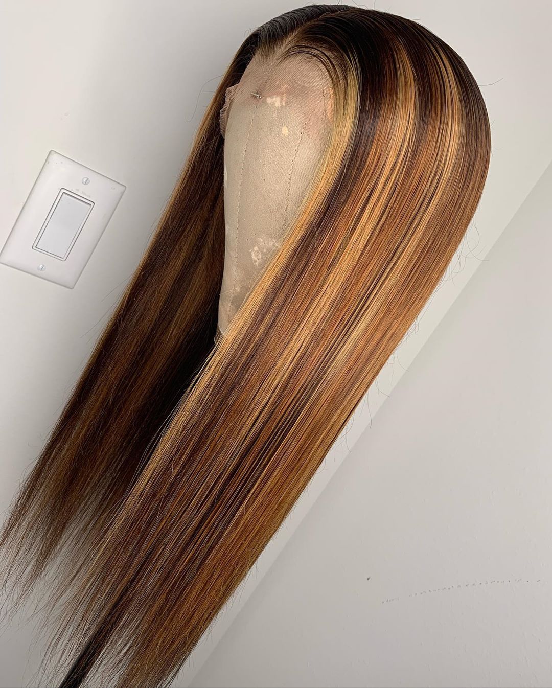 Kita- 13x6 Blonde Highlight-Straight Virgin Human Hair Lace Wig(AQN30)